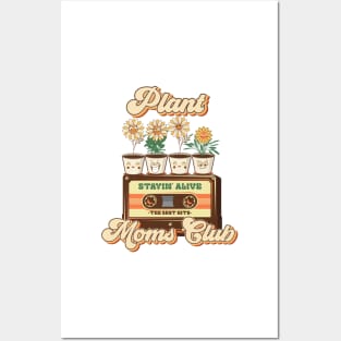 Mothers day plant  lover groovy cassette Retro Funny sarcastic quote Posters and Art